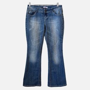 Vintage Y2K Inspired Bongo Denim Jeans Bootcut Flare Low Rise Size 11